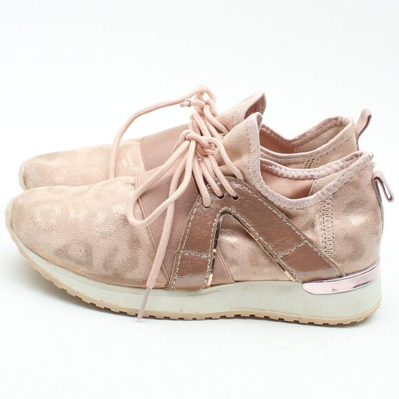 Top Moda Pink Leopard Print Sneakers - Picture 7 of 11